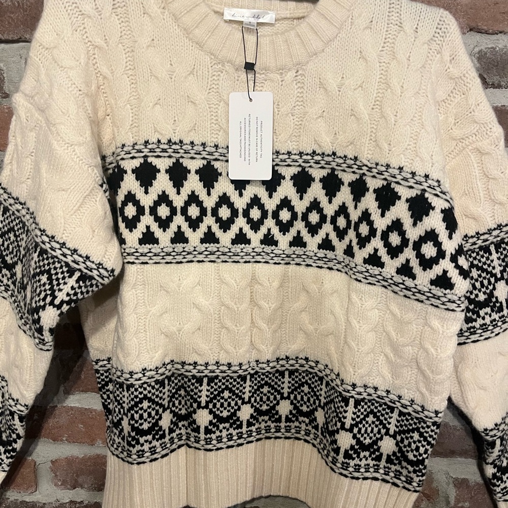 NWT Line & Dot Montana Faire Isle Sweater Size Small - Picture 6 of 14